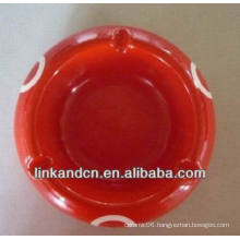 Haonai 2014 red vintage round ceramic ashtray for sale